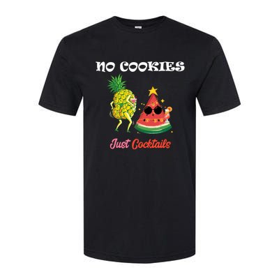 No Cookies Just Cocktails Summer Christmas In July Softstyle CVC T-Shirt