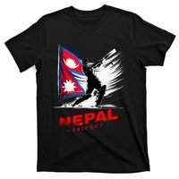 Nepal Cricket Jersey 2024 Cricket Flag Of Nepal T-Shirt