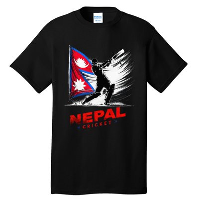 Nepal Cricket Jersey 2024 Cricket Flag Of Nepal Tall T-Shirt