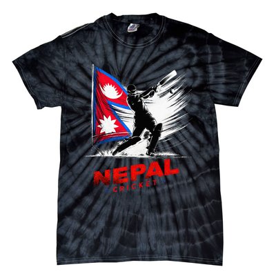 Nepal Cricket Jersey 2024 Cricket Flag Of Nepal Tie-Dye T-Shirt