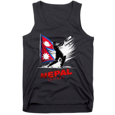 Nepal Cricket Jersey 2024 Cricket Flag Of Nepal Tank Top