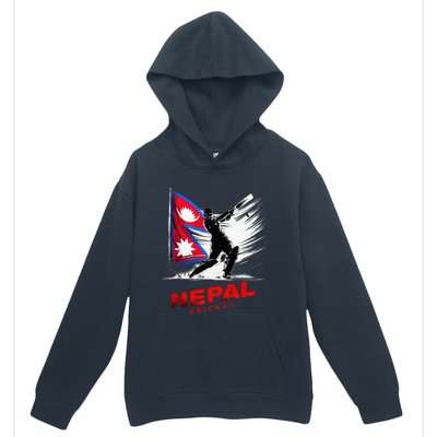 Nepal Cricket Jersey 2024 Cricket Flag Of Nepal Urban Pullover Hoodie