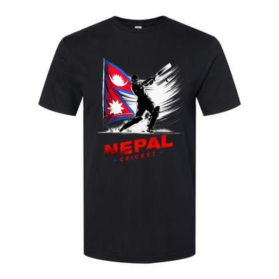 Nepal Cricket Jersey 2024 Cricket Flag Of Nepal Softstyle CVC T-Shirt