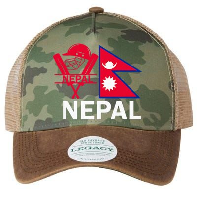 Nepal Cricket Jersey 2024 Team Flag Nepal Cricket Legacy Tie Dye Trucker Hat