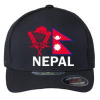 Nepal Cricket Jersey 2024 Team Flag Nepal Cricket Flexfit Unipanel Trucker Cap