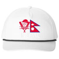 Nepal Cricket Jersey 2024 Team Flag Nepal Cricket Snapback Five-Panel Rope Hat