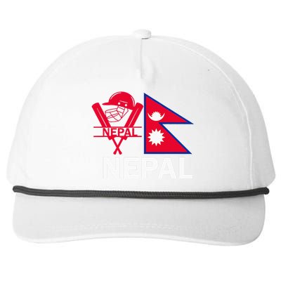 Nepal Cricket Jersey 2024 Team Flag Nepal Cricket Snapback Five-Panel Rope Hat