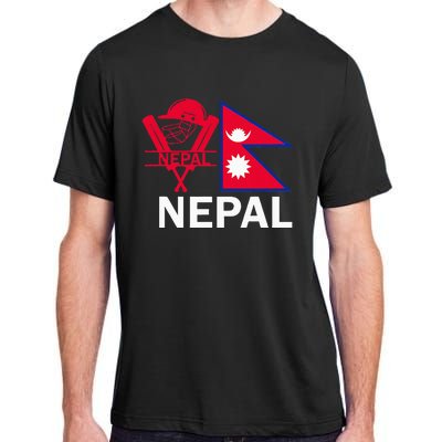 Nepal Cricket Jersey 2024 Team Flag Nepal Cricket Adult ChromaSoft Performance T-Shirt