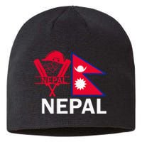 Nepal Cricket Jersey 2024 Team Flag Nepal Cricket Sustainable Beanie