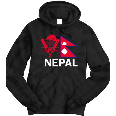 Nepal Cricket Jersey 2024 Team Flag Nepal Cricket Tie Dye Hoodie