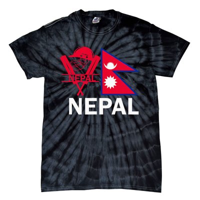 Nepal Cricket Jersey 2024 Team Flag Nepal Cricket Tie-Dye T-Shirt