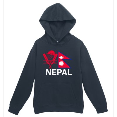 Nepal Cricket Jersey 2024 Team Flag Nepal Cricket Urban Pullover Hoodie