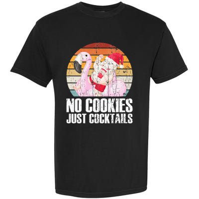 No Cookies Just Cocktails Funny Christmas In July Garment-Dyed Heavyweight T-Shirt