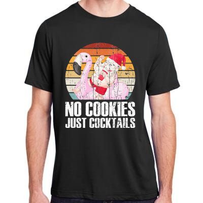 No Cookies Just Cocktails Funny Christmas In July Adult ChromaSoft Performance T-Shirt