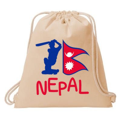 Nepal Cricket Jersey 2024 Cricket Flag Of Nepal Drawstring Bag