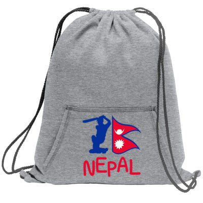 Nepal Cricket Jersey 2024 Cricket Flag Of Nepal Sweatshirt Cinch Pack Bag