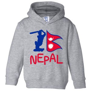 Nepal Cricket Jersey 2024 Cricket Flag Of Nepal Toddler Hoodie