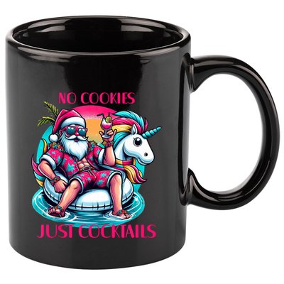 No Cookies Just Cocktails Funny Christmas In July Summer Tank Top 11oz C Handle Ceramic Mug