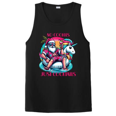 No Cookies Just Cocktails Funny Christmas In July Summer Tank Top PosiCharge Competitor Tank