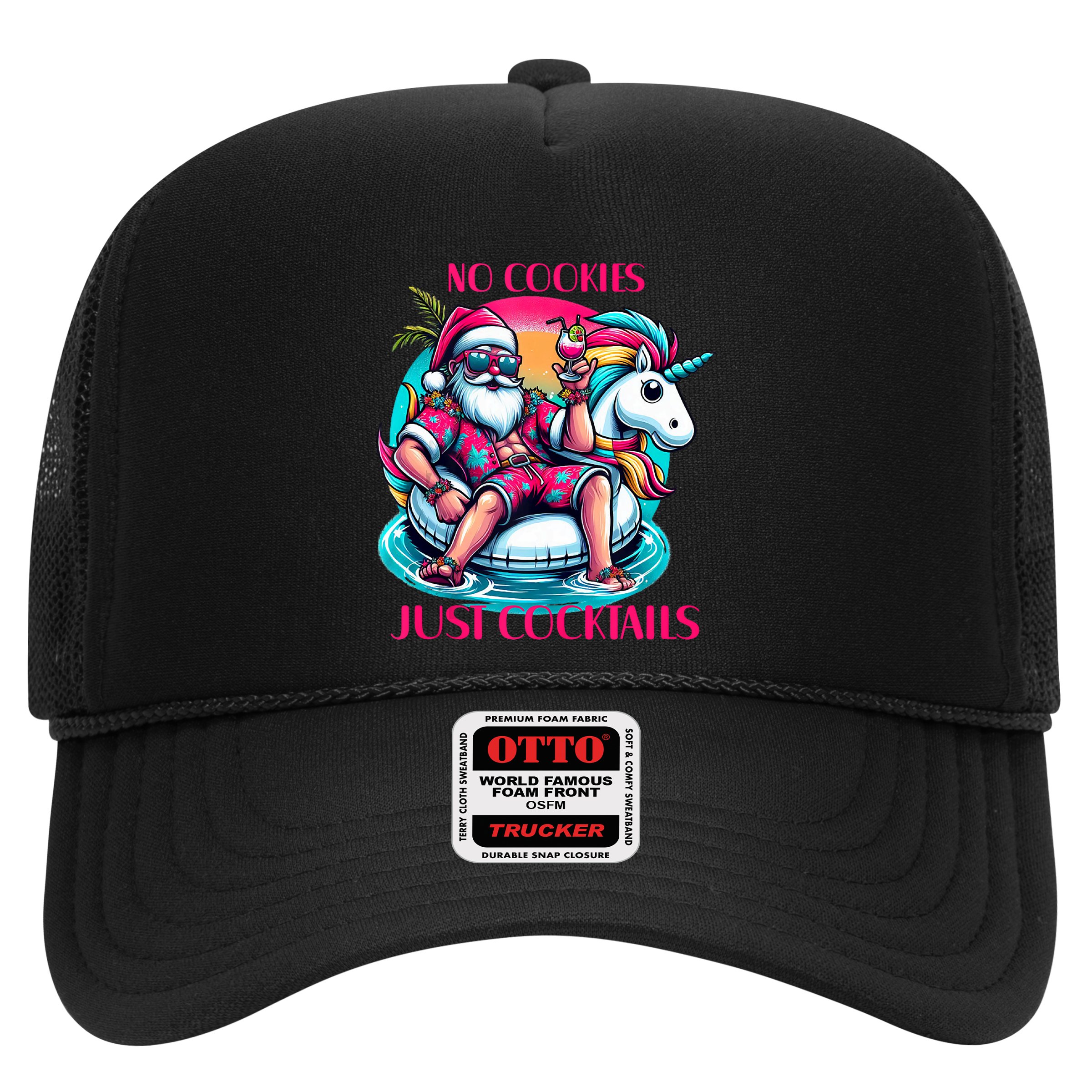 No Cookies Just Cocktails Funny Christmas In July Summer Tank Top Hat
