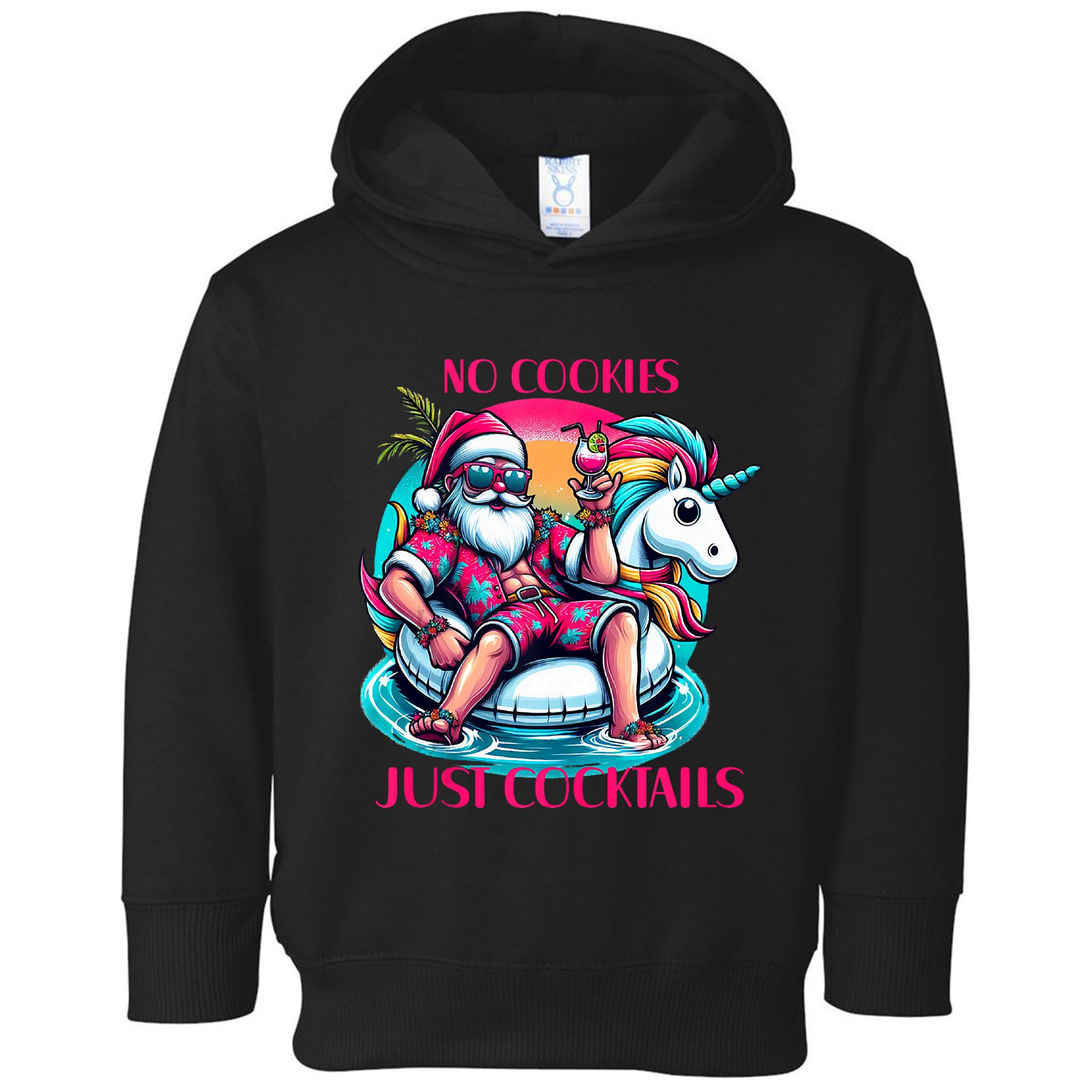 No Cookies Just Cocktails Funny Christmas In July Summer Tank Top Toddler Hoodie