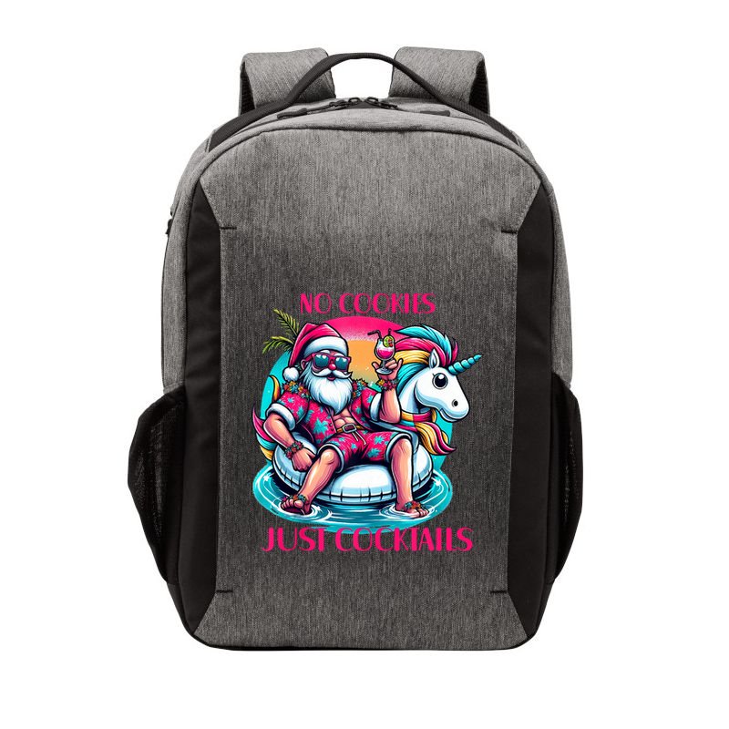 No Cookies Just Cocktails Funny Christmas In July Summer Tank Top Vector Backpack
