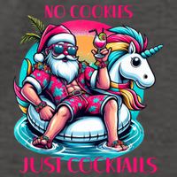 No Cookies Just Cocktails Funny Christmas In July Summer Tank Top Vector Backpack
