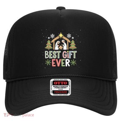 Nativity Christmas Jesus Christian Gifts High Crown Mesh Back Trucker Hat