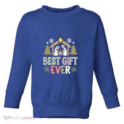 Nativity Christmas Jesus Christian Gifts Toddler Sweatshirt