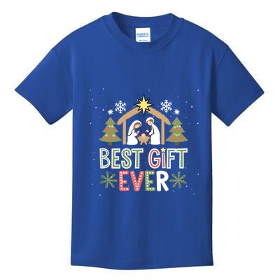Nativity Christmas Jesus Christian Gifts Kids T-Shirt