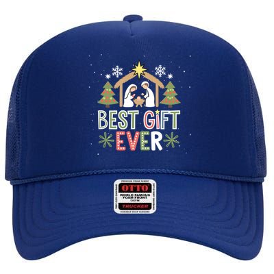 Nativity Christmas Jesus Christian Gifts High Crown Mesh Back Trucker Hat