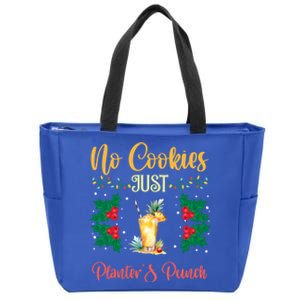 No Cookies Just PlanterS Punch Sip And Skip Holiday S Gift Zip Tote Bag