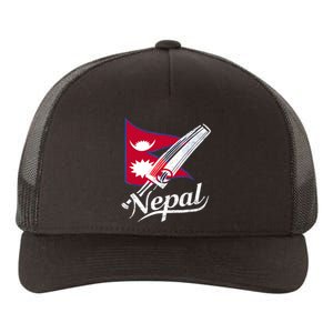 Nepal Cricket Jersey 2024 Cricket Flag Of Nepal Yupoong Adult 5-Panel Trucker Hat