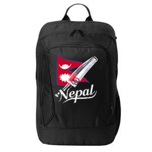 Nepal Cricket Jersey 2024 Cricket Flag Of Nepal City Backpack