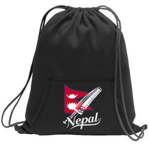 Nepal Cricket Jersey 2024 Cricket Flag Of Nepal Sweatshirt Cinch Pack Bag