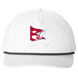 Nepal Cricket Jersey 2024 Cricket Flag Of Nepal Snapback Five-Panel Rope Hat