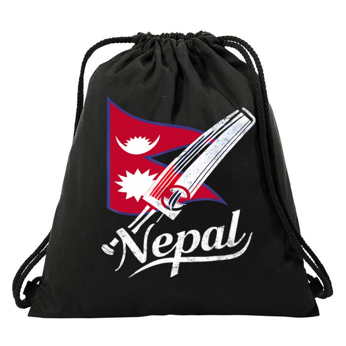 Nepal Cricket Jersey 2024 Cricket Flag Of Nepal Drawstring Bag