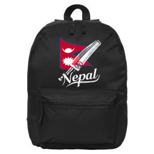 Nepal Cricket Jersey 2024 Cricket Flag Of Nepal 16 in Basic Backpack