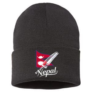 Nepal Cricket Jersey 2024 Cricket Flag Of Nepal Sustainable Knit Beanie