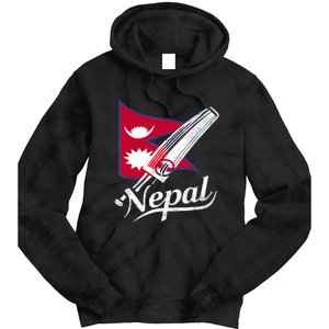 Nepal Cricket Jersey 2024 Cricket Flag Of Nepal Tie Dye Hoodie