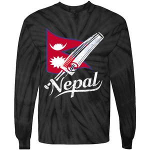 Nepal Cricket Jersey 2024 Cricket Flag Of Nepal Tie-Dye Long Sleeve Shirt