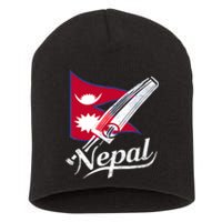 Nepal Cricket Jersey 2024 Cricket Flag Of Nepal Short Acrylic Beanie