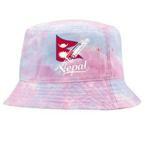 Nepal Cricket Jersey 2024 Cricket Flag Of Nepal Tie-Dyed Bucket Hat