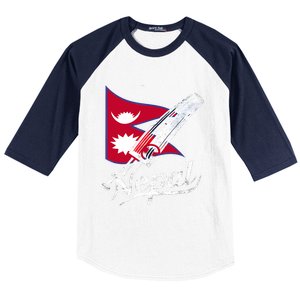 Nepal Cricket Jersey 2024 Cricket Flag Of Nepal Baseball Sleeve Shirt