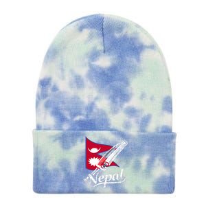 Nepal Cricket Jersey 2024 Cricket Flag Of Nepal Tie Dye 12in Knit Beanie