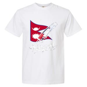 Nepal Cricket Jersey 2024 Cricket Flag Of Nepal Garment-Dyed Heavyweight T-Shirt