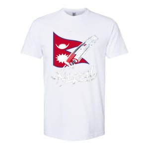 Nepal Cricket Jersey 2024 Cricket Flag Of Nepal Softstyle CVC T-Shirt