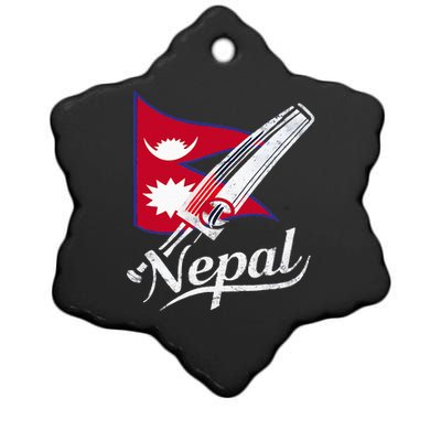 Nepal Cricket Jersey 2024 Cricket Flag Of Nepal Ceramic Star Ornament