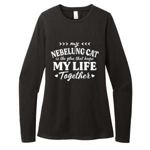 Nebelung Cat Keeps My Life Together Cat Mom Sayings Cat Dad Gift Womens CVC Long Sleeve Shirt