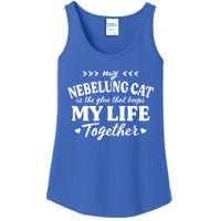 Nebelung Cat Keeps My Life Together Cat Mom Sayings Cat Dad Gift Ladies Essential Tank